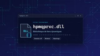 Visuel technique du fichier hpmqprxc.dll, bibliothèque de liens dynamiques de Windows