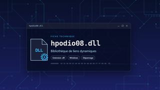 Visuel technique du fichier hpodio08.dll, bibliothèque de liens dynamiques de Windows