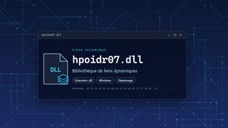 Visuel technique du fichier hpoidr07.dll, bibliothèque de liens dynamiques de Windows