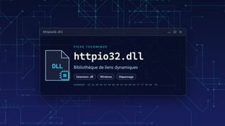 Visuel technique du fichier httpio32.dll, bibliothèque de liens dynamiques de Windows