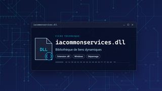Visuel technique du fichier iacommonservices.dll, bibliothèque de liens dynamiques de Windows