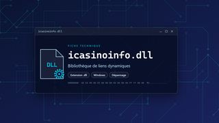 Visuel technique du fichier icasinoinfo.dll, bibliothèque de liens dynamiques de Windows