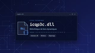 Visuel technique du fichier icqp3c.dll, bibliothèque de liens dynamiques de Windows
