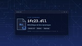 Visuel technique du fichier ifc23.dll, bibliothèque de liens dynamiques de Windows