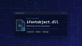 Visuel technique du fichier ifontobject.dll, bibliothèque de liens dynamiques de Windows