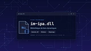 Visuel technique du fichier im-ipa.dll, bibliothèque de liens dynamiques de Windows