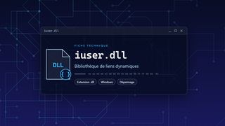 Visuel technique du fichier iuser.dll, bibliothèque de liens dynamiques de Windows