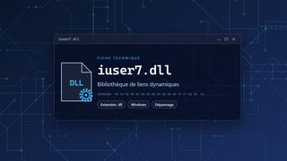 Visuel technique du fichier iuser7.dll, bibliothèque de liens dynamiques de Windows