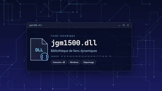Visuel technique du fichier jgm1500.dll, bibliothèque de liens dynamiques de Windows
