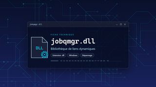 Visuel technique du fichier jobqmgr.dll, bibliothèque de liens dynamiques de Windows