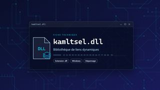 Visuel technique du fichier kamltsel.dll, bibliothèque de liens dynamiques de Windows
