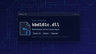 Visuel technique du fichier kbd101c.dll, bibliothèque de liens dynamiques de Windows