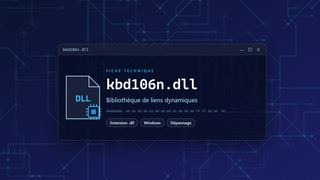 Visuel technique du fichier kbd106n.dll, bibliothèque de liens dynamiques de Windows