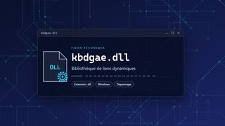 Visuel technique du fichier kbdgae.dll, bibliothèque de liens dynamiques de Windows