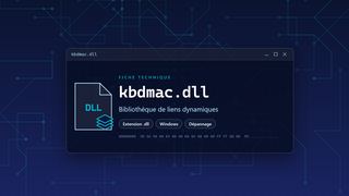 Visuel technique du fichier kbdmac.dll, bibliothèque de liens dynamiques de Windows