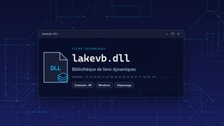 Visuel technique du fichier lakevb.dll, bibliothèque de liens dynamiques de Windows