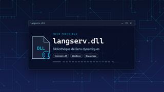 Visuel technique du fichier langserv.dll, bibliothèque de liens dynamiques de Windows