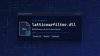 Visuel technique du fichier latticearfilter.dll, bibliothèque de liens dynamiques de Windows