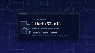 Visuel technique du fichier libctx32.dll, bibliothèque de liens dynamiques de Windows
