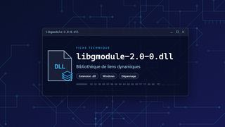 Visuel technique du fichier libgmodule-2.0-0.dll, bibliothèque de liens dynamiques de Windows