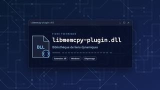 Visuel technique du fichier libmemcpy-plugin.dll, bibliothèque de liens dynamiques de Windows