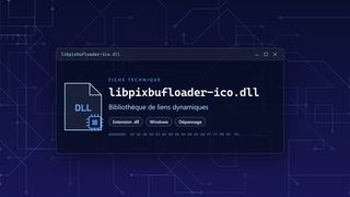 Visuel technique du fichier libpixbufloader-ico.dll, bibliothèque de liens dynamiques de Windows
