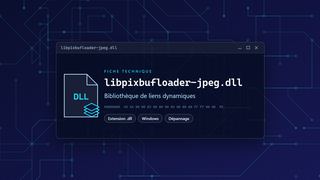 Visuel technique du fichier libpixbufloader-jpeg.dll, bibliothèque de liens dynamiques de Windows