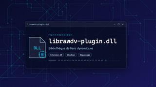 Visuel technique du fichier librawdv-plugin.dll, bibliothèque de liens dynamiques de Windows