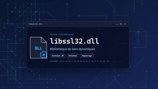 Visuel technique du fichier libssl32.dll, bibliothèque de liens dynamiques de Windows