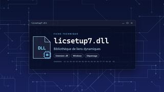 Visuel technique du fichier licsetup7.dll, bibliothèque de liens dynamiques de Windows