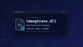 Visuel technique du fichier lmmsgtrans.dll, bibliothèque de liens dynamiques de Windows