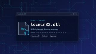 Visuel technique du fichier locwin32.dll, bibliothèque de liens dynamiques de Windows