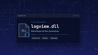 Visuel technique du fichier logview.dll, bibliothèque de liens dynamiques de Windows