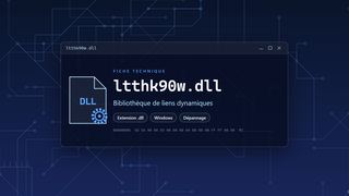 Visuel technique du fichier ltthk90w.dll, bibliothèque de liens dynamiques de Windows