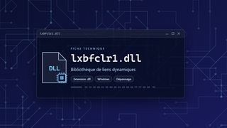 Visuel technique du fichier lxbfclr1.dll, bibliothèque de liens dynamiques de Windows