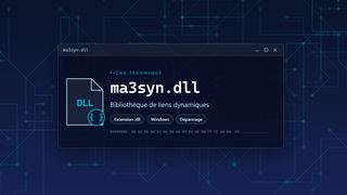 Visuel technique du fichier ma3syn.dll, bibliothèque de liens dynamiques de Windows
