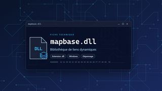 Visuel technique du fichier mapbase.dll, bibliothèque de liens dynamiques de Windows