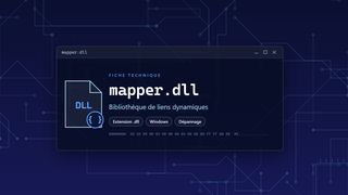 Visuel technique du fichier mapper.dll, bibliothèque de liens dynamiques de Windows