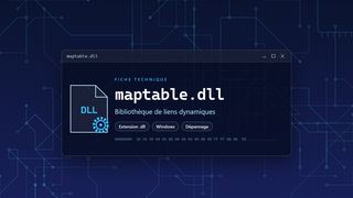 Visuel technique du fichier maptable.dll, bibliothèque de liens dynamiques de Windows