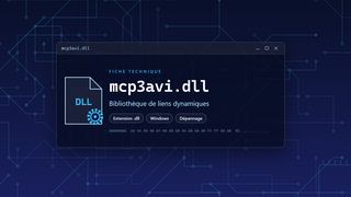 Visuel technique du fichier mcp3avi.dll, bibliothèque de liens dynamiques de Windows