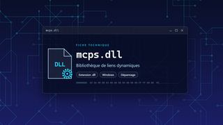 Visuel technique du fichier mcps.dll, bibliothèque de liens dynamiques de Windows