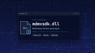 Visuel technique du fichier mdmxsdk.dll, bibliothèque de liens dynamiques de Windows