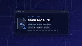 Visuel technique du fichier memusage.dll, bibliothèque de liens dynamiques de Windows