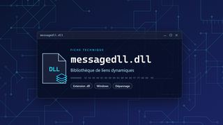 Visuel technique du fichier messagedll.dll, bibliothèque de liens dynamiques de Windows