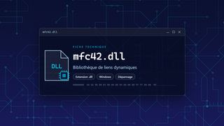 Visuel technique du fichier mfc42.dll, bibliothèque de liens dynamiques de Windows