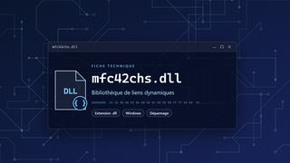 Visuel technique du fichier mfc42chs.dll, bibliothèque de liens dynamiques de Windows