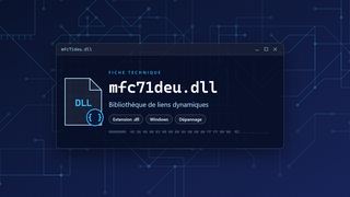Visuel technique du fichier mfc71deu.dll, bibliothèque de liens dynamiques de Windows