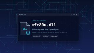 Visuel technique du fichier mfc80u.dll, bibliothèque de liens dynamiques de Windows