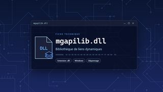 Visuel technique du fichier mgapilib.dll, bibliothèque de liens dynamiques de Windows