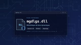 Visuel technique du fichier mgdlgs.dll, bibliothèque de liens dynamiques de Windows